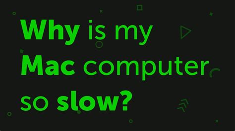 why is my mac computer moving so slow