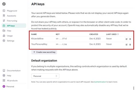 why is my openai api key not working