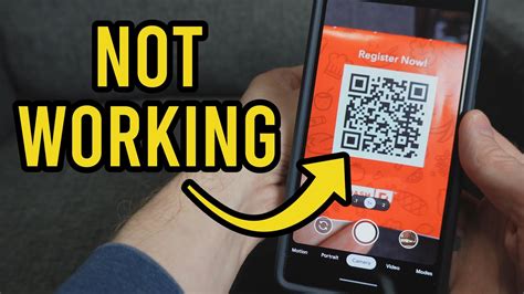 why is my phone not reading qr code