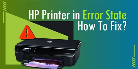 Why Is My Printer Stuck In Error State