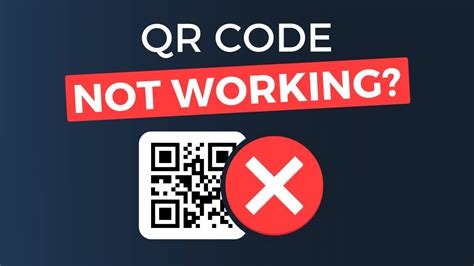 why is my qr code reader not working