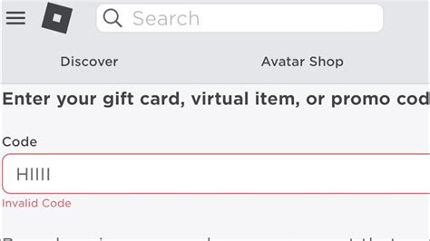 why is my roblox gift card saying invalid code