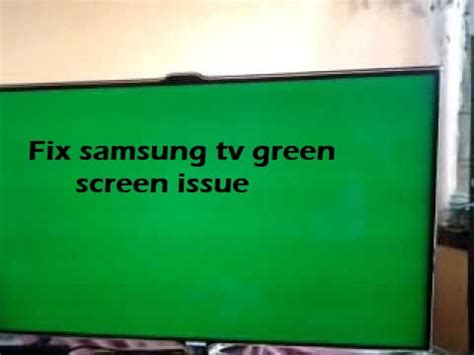 why is my samsung tv screen pink and green