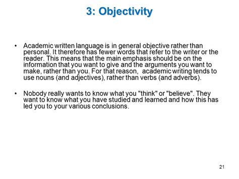 why is objectivity important in writing