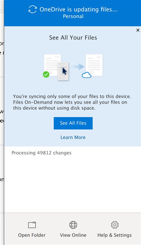 why is onedrive not updating files