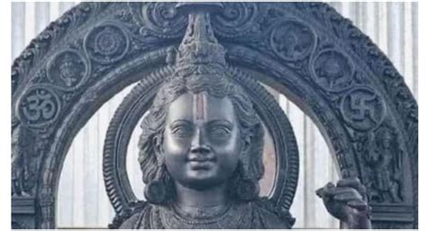 why is ram lalla statue black