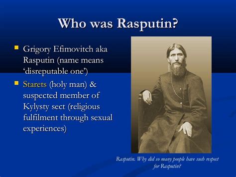 why is rasputin important in history