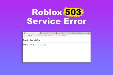 why is roblox down error 503
