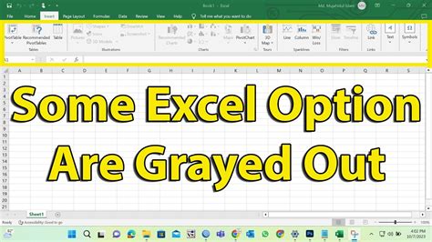Why Is Save Grayed Out In Excel