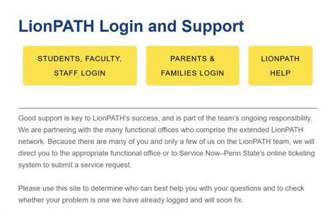 why is support important for lionpath