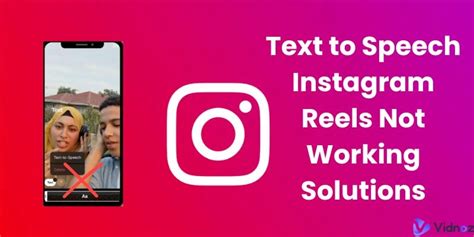 why is text to speech not working on instagram