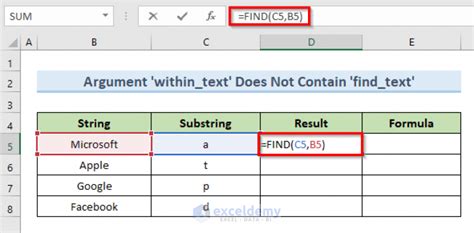 why is the find function not working in excel