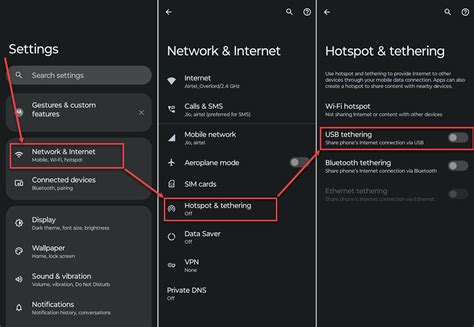 why is usb tethering not working on android