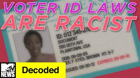 why is voter id considered discriminatory