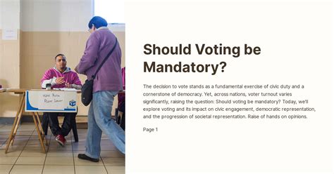 why is voting not compulsory in the uk