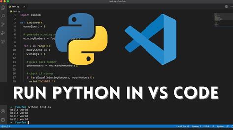 why isn't my python code running in vs code