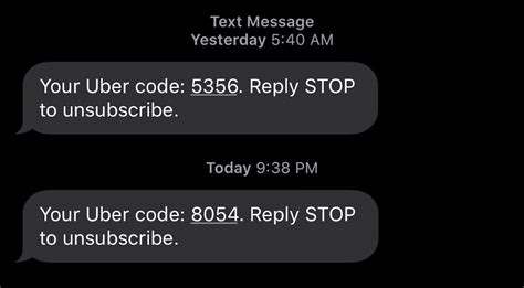 why isn t uber sending me a code