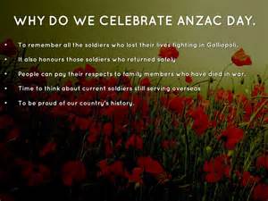 why should anzac day be celebrated