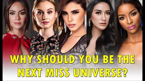 why should you be the next miss universe