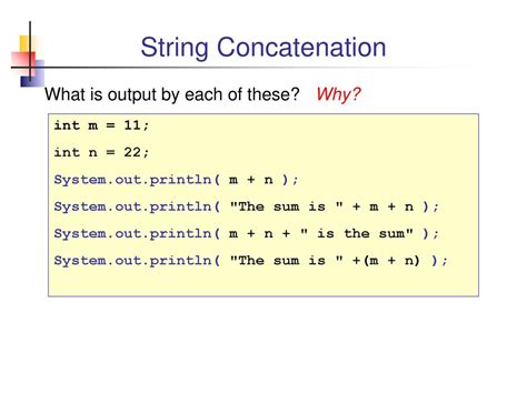 Why String Concatenation Is Bad