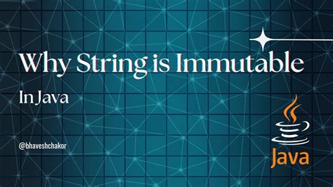 why string is immutable in java w3schools