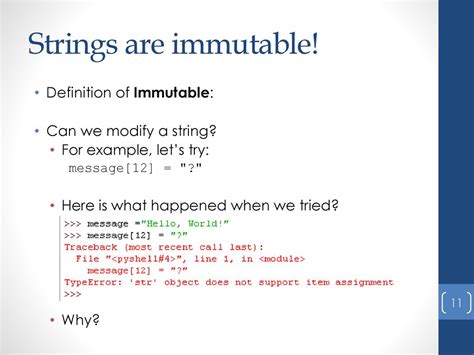 why string is immutable in python with example
