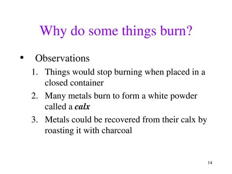 why things burn
