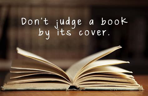 why to not judge a book by its cover