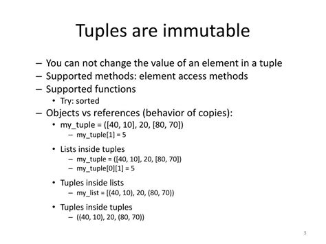 why tuples are immutable