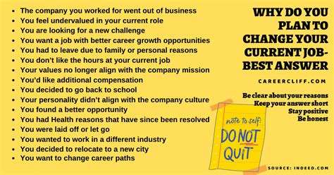 why u want to change your current job sample answer