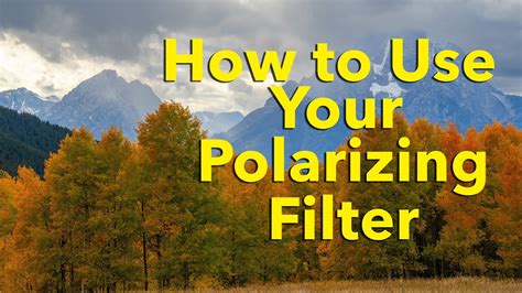 Why Use A Polarizing Filter