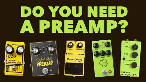 Why Use A Preamp Pedal