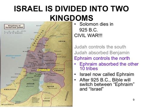 why was israel divided into 2 kingdoms