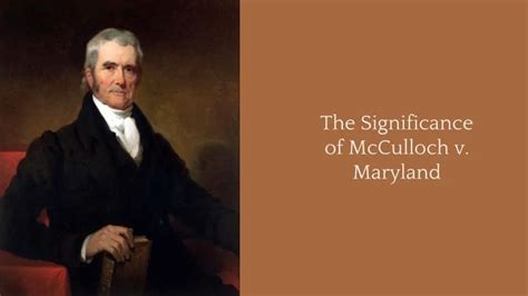 why was mcculloch v. maryland significant