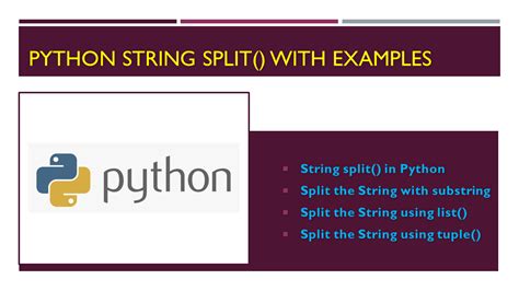 why we use split in python