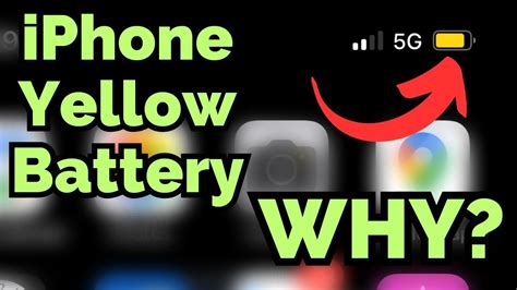 Why Yellow Battery On Iphone