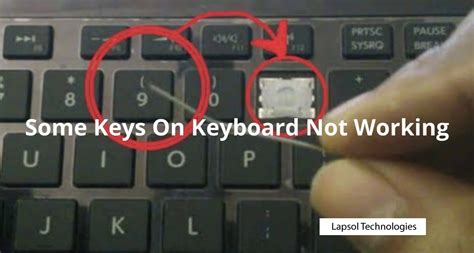 why are some keys not working on my acer laptop