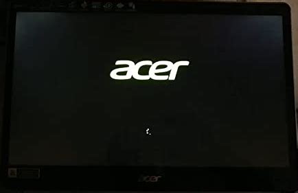why is my computer stuck on the acer screen