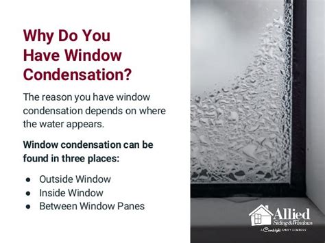 Condensation On Window