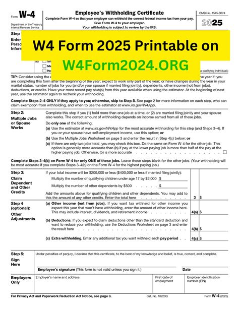 Wi W4 Form 2025