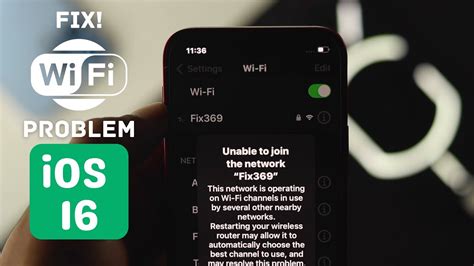 wi-fi issues iOS 16