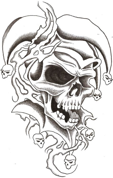 Famous Wicked Skull Tattoo Designs References