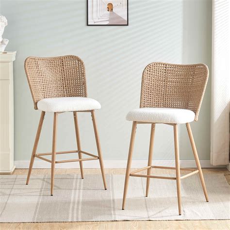 Wicker Barstools With Backs