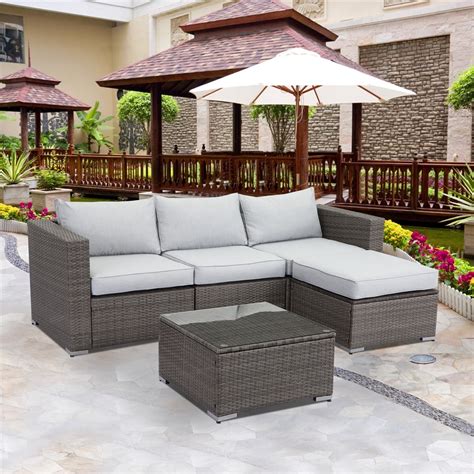 wicker couch patio furniture
