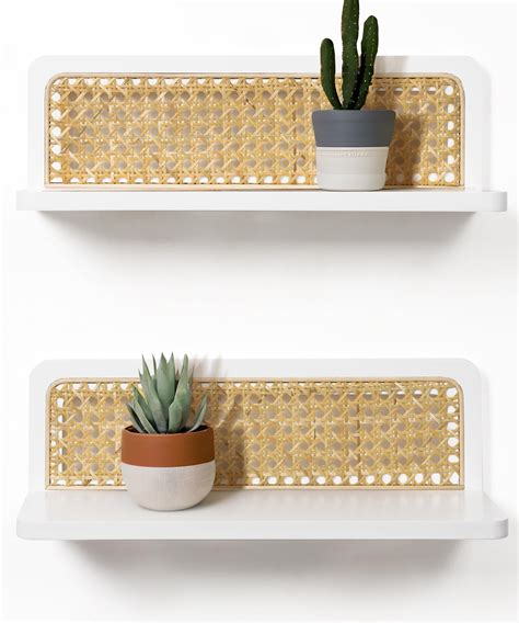 Wicker Floating Shelf