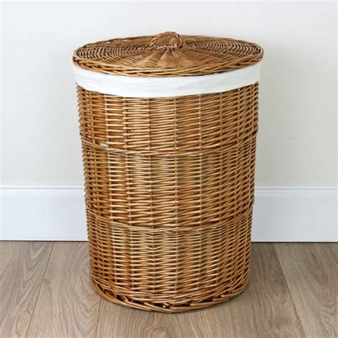 Wicker Laundry Basket Rustic