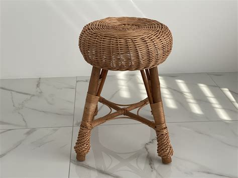 Wicker Stool Round