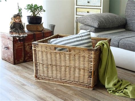 Wicker Storage For Blankets