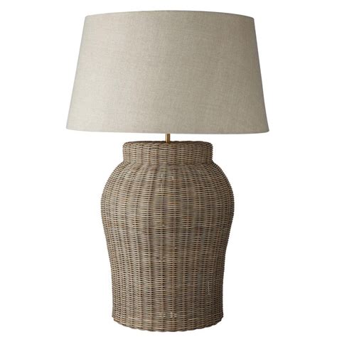Wicker Table Lamp Large