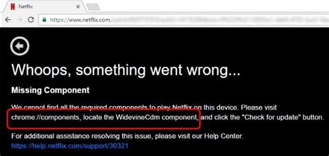 widevine content decryption module version 1.4.8.970 not updating netflix